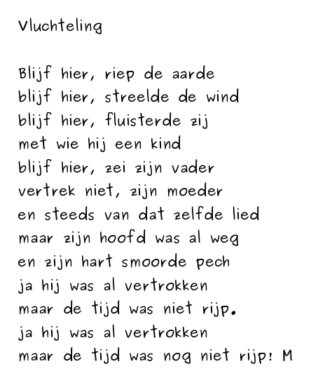 Vluchteling....