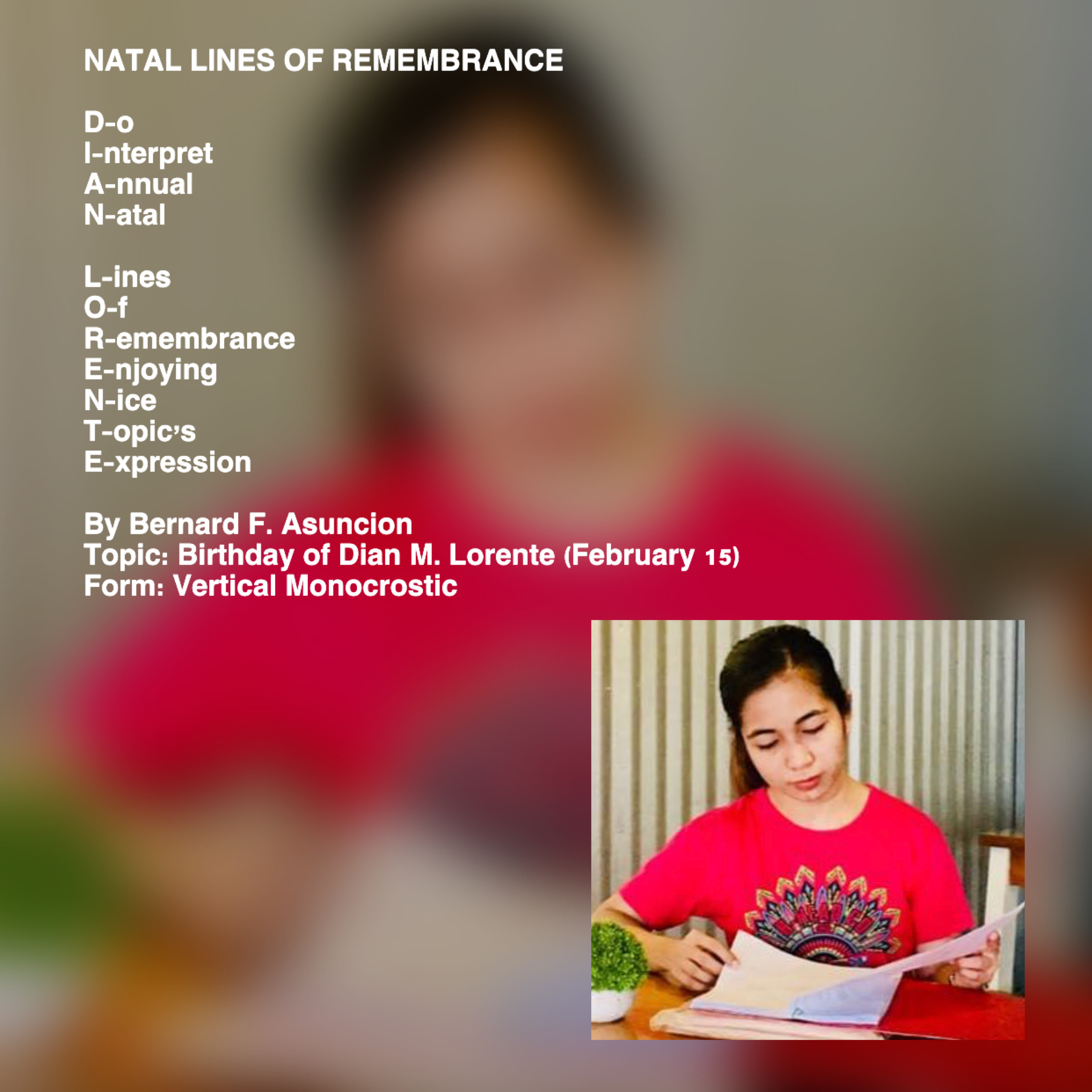 Natal Lines Of Remembrance