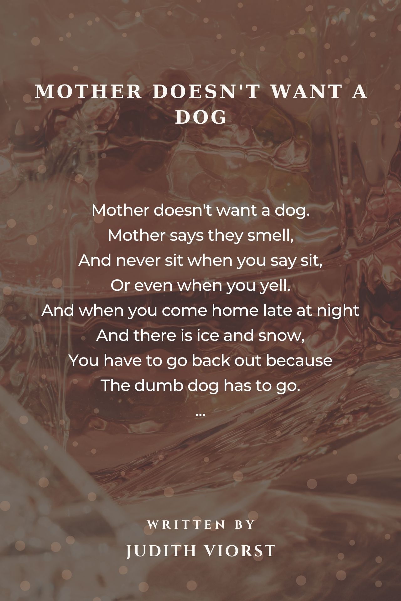 Mother Doesn't Want A Dog