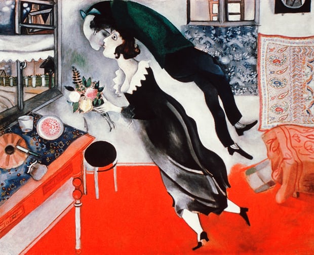 Chagall Loves Bella, His Teenage Wife, An Ekphrastic Poem