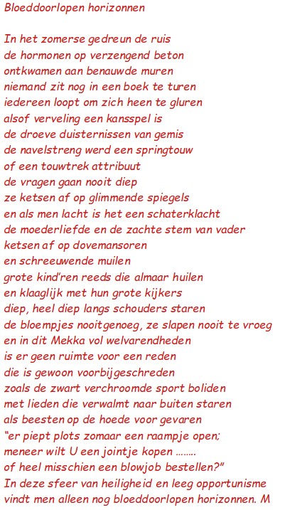 Bloeddoorlopen Horizonnen