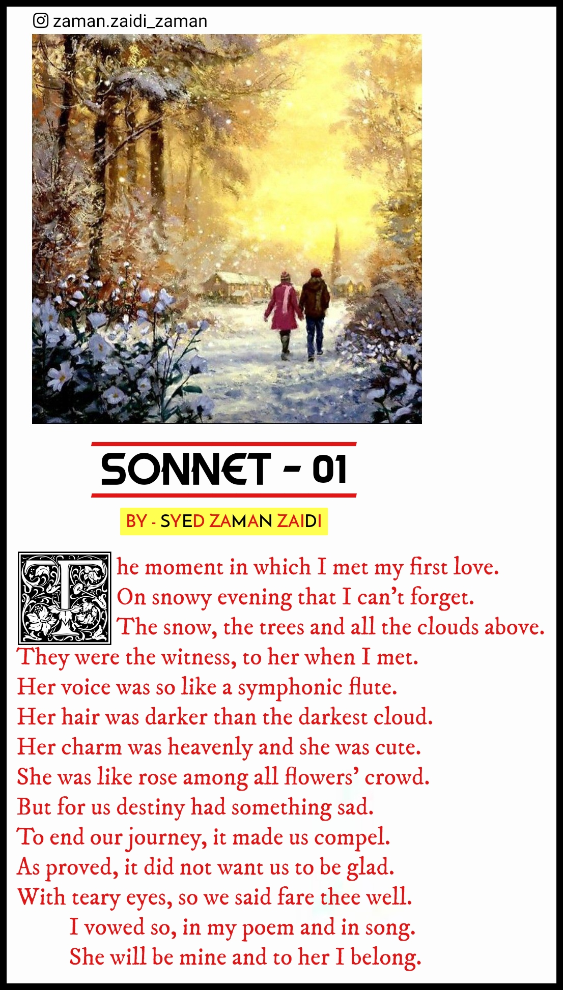 Sonnet - 1