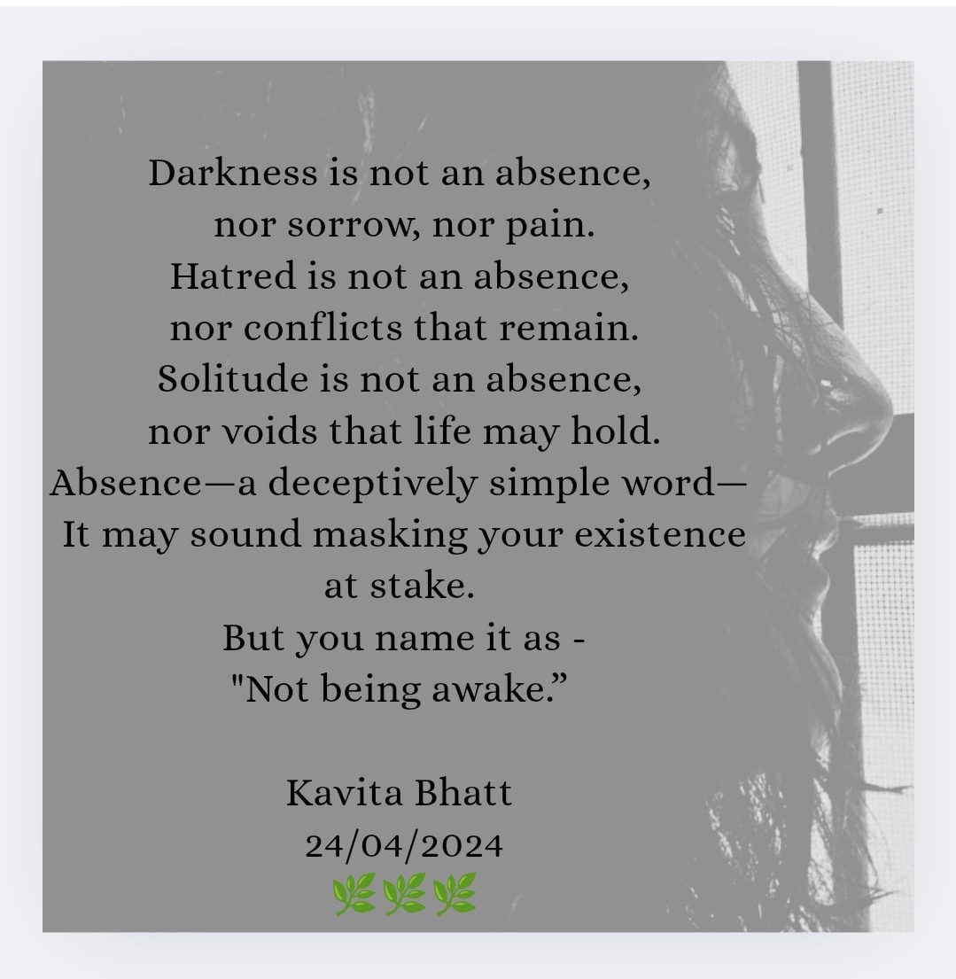 Absence 
🌿🌿🌿