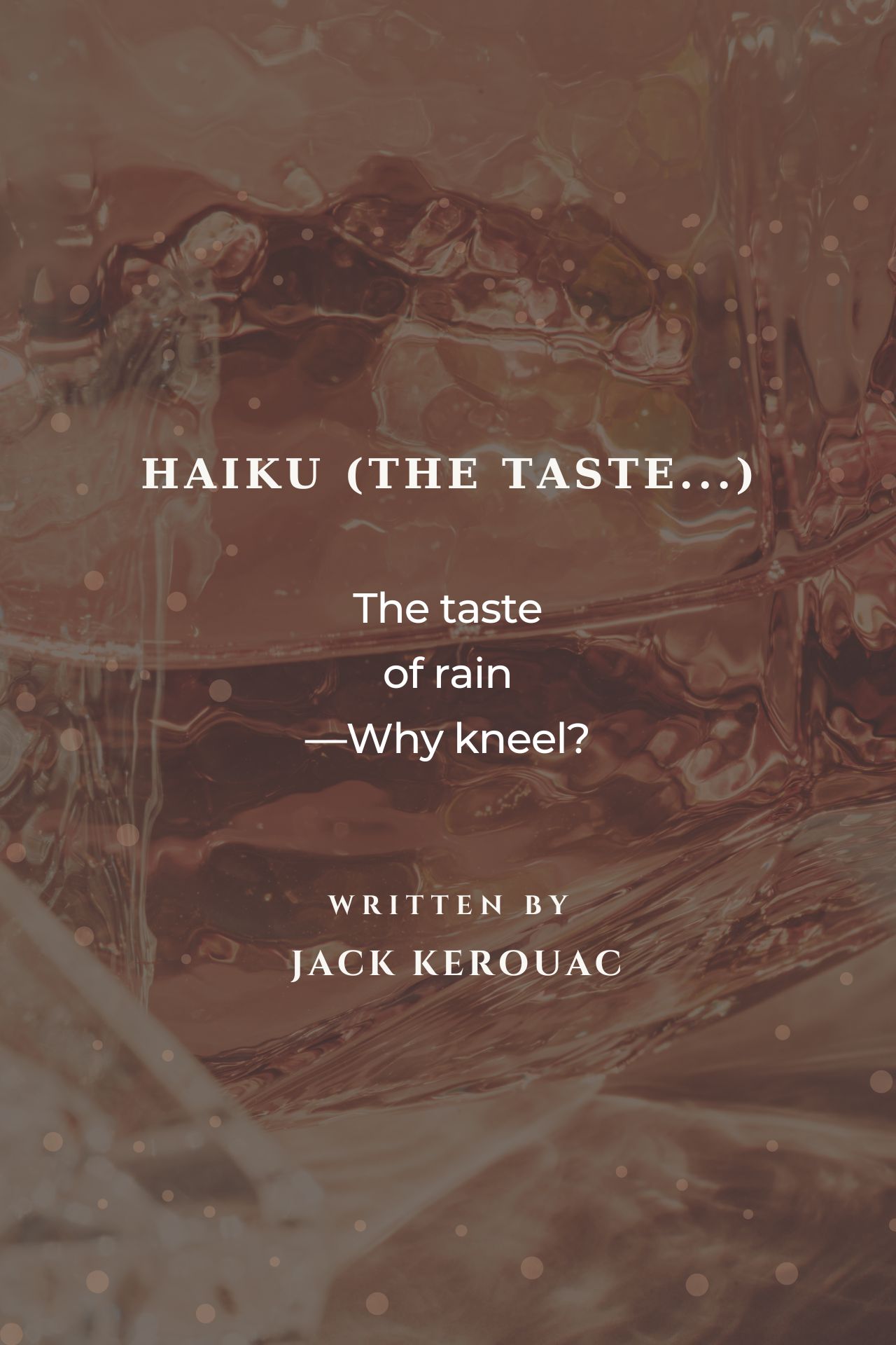 Haiku (The Taste...)