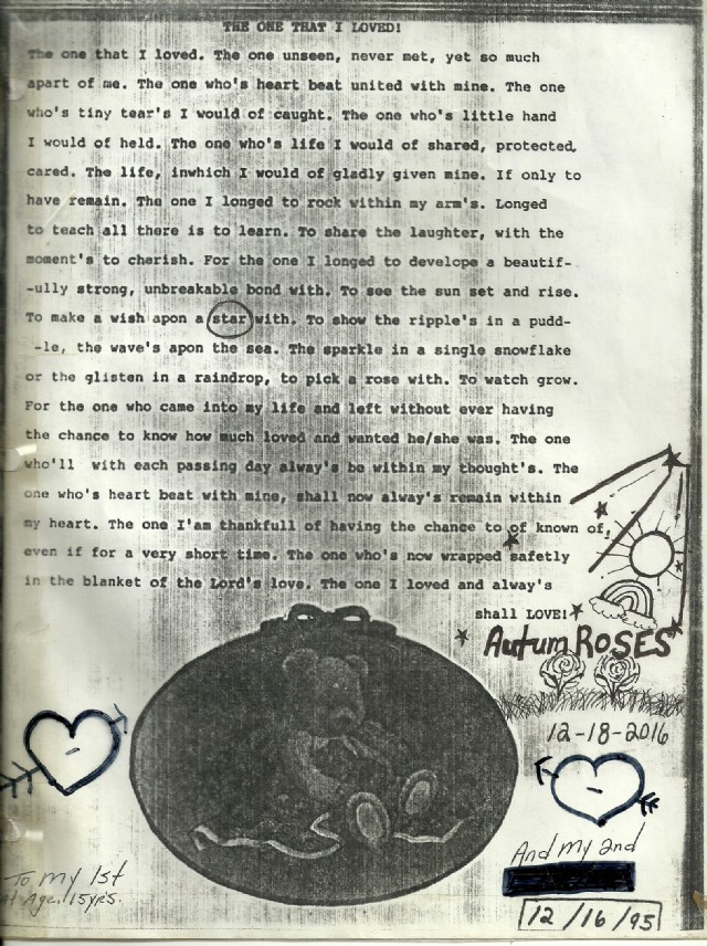 The One So Loved.....