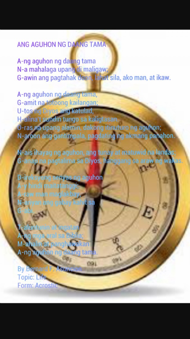 Ang Aguhon Ng Daang Tama