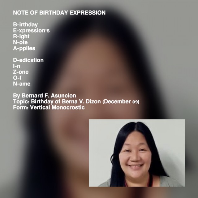 Note Of Birthday Expression