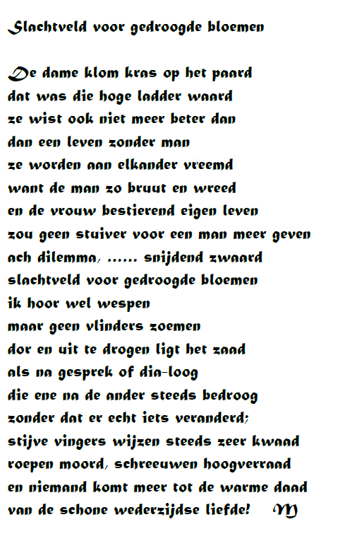Slachtveld Voor Gedroogde Bloemen
