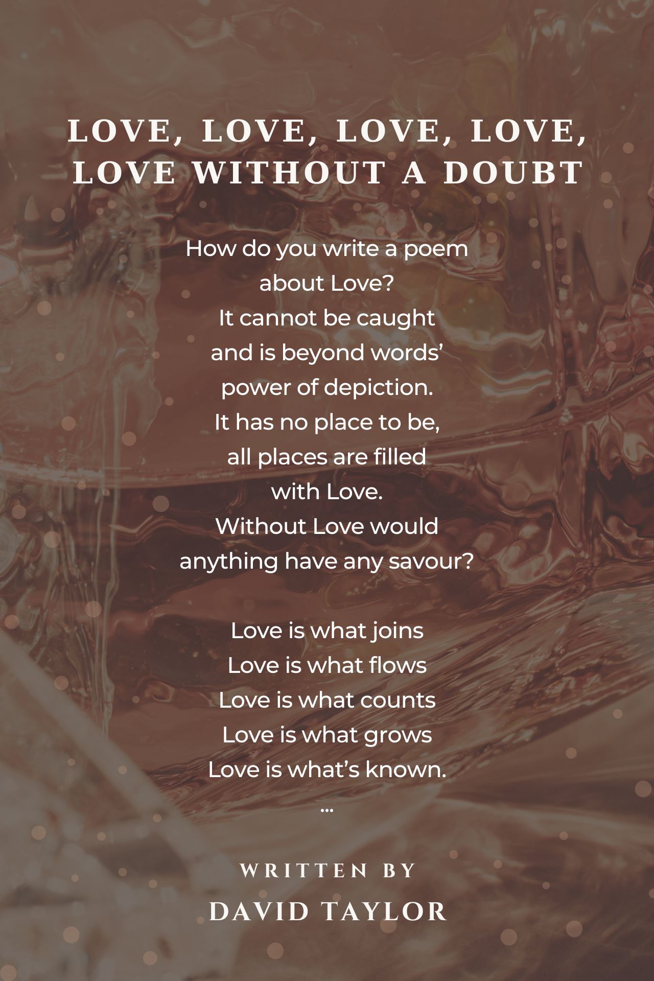 Love, Love, Love, Love,  Love Without A Doubt