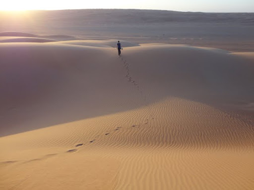Walk Into The Silent Desert.