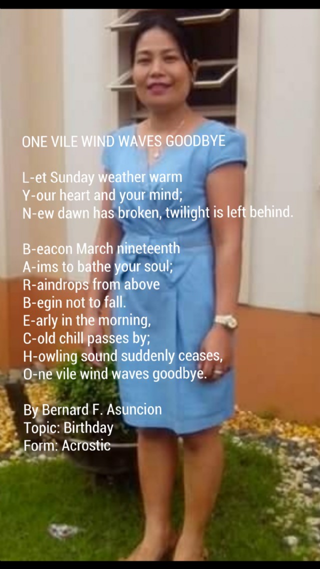 One Vile Wind Waves Goodbye
