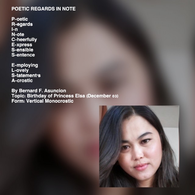 Poetic Regards In Note