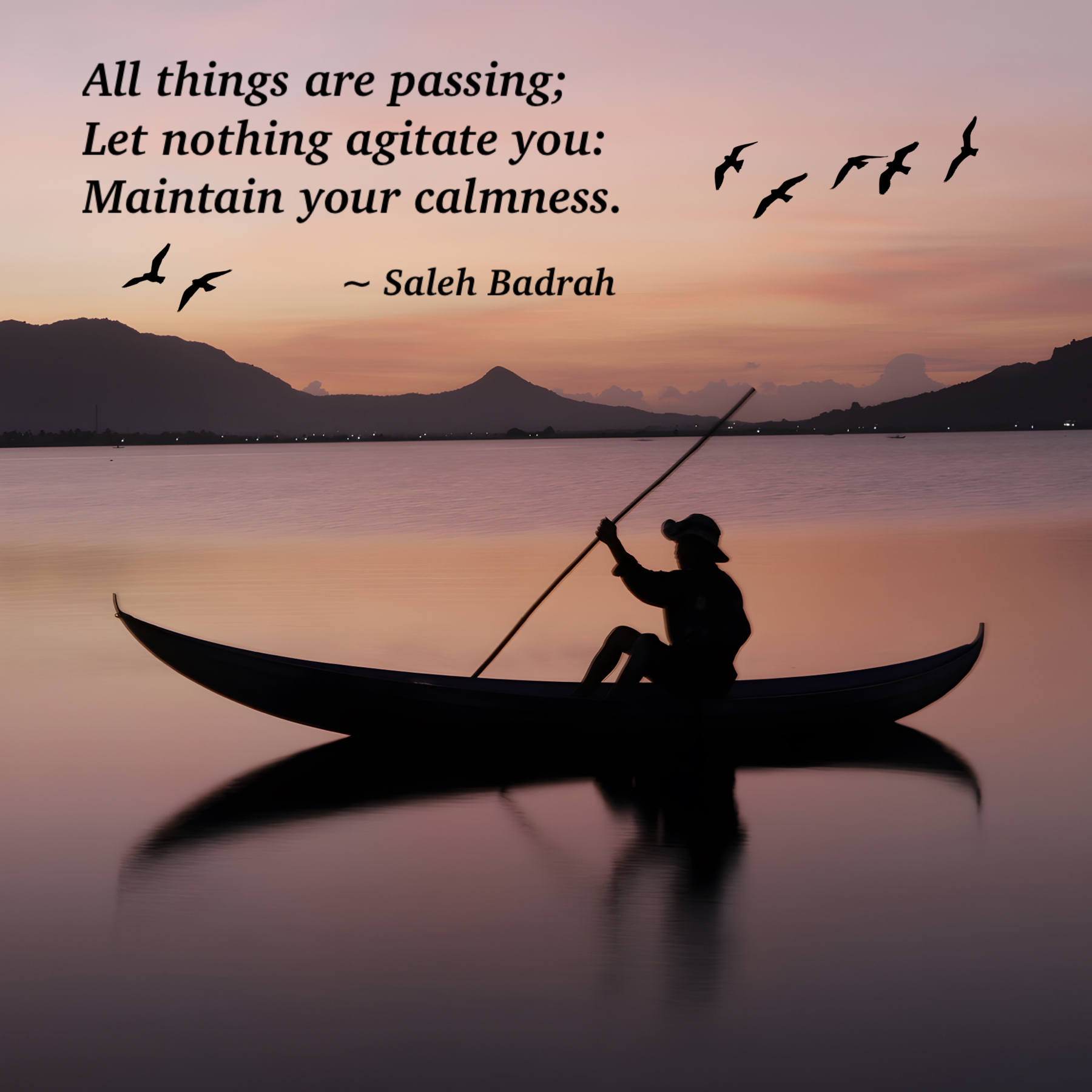 Maintain Your Calmness