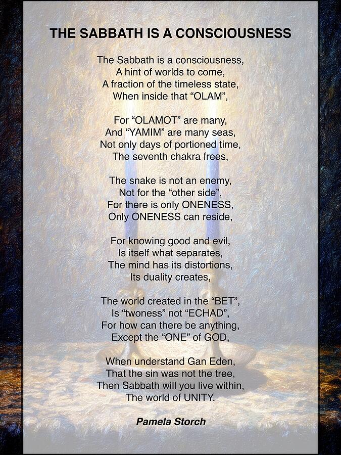 The Sabbath Is A Consciousness