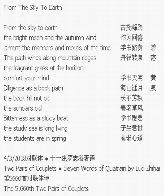 From The Sky To Earth