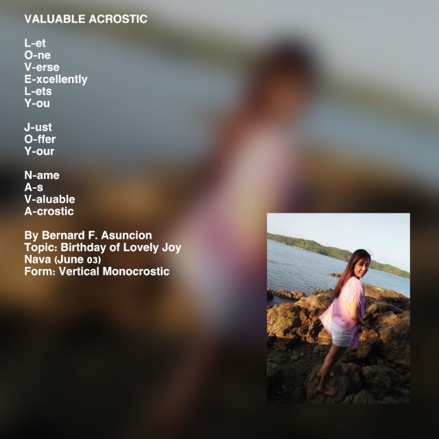 Valuable Acrostic
