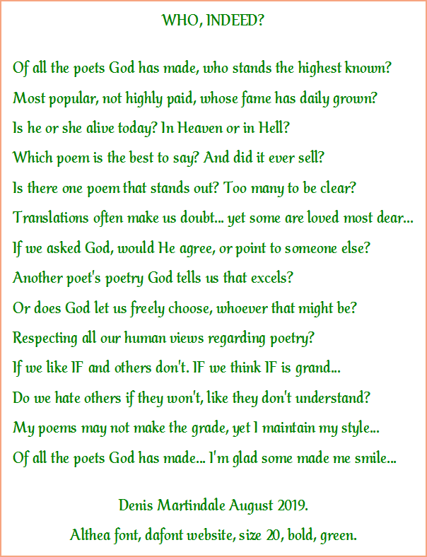 When Did You Learn To Write Poems?