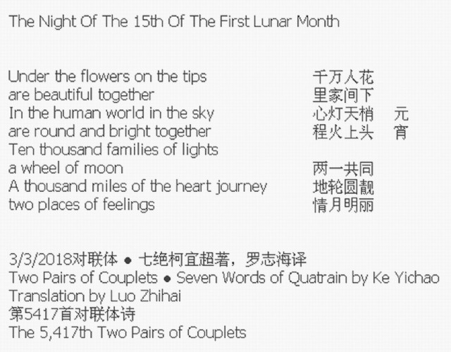 The Night Of The 15th Of The First Lunar Month