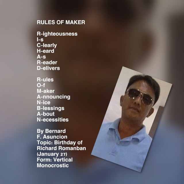 Rules Of Maker