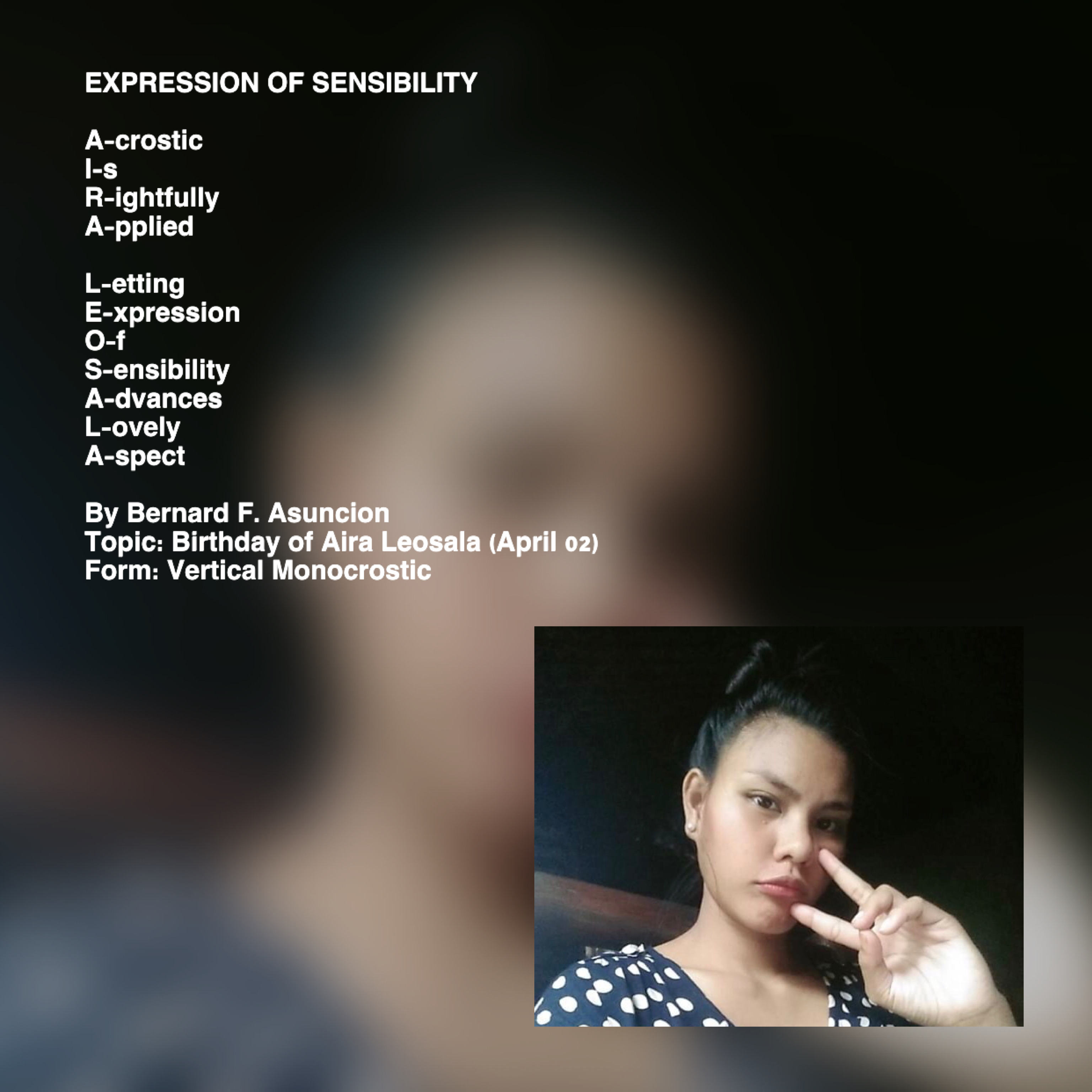 Expression Of Sensibility