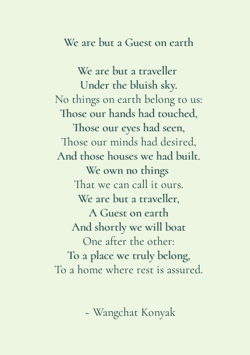 We Are But A Guest On Earth