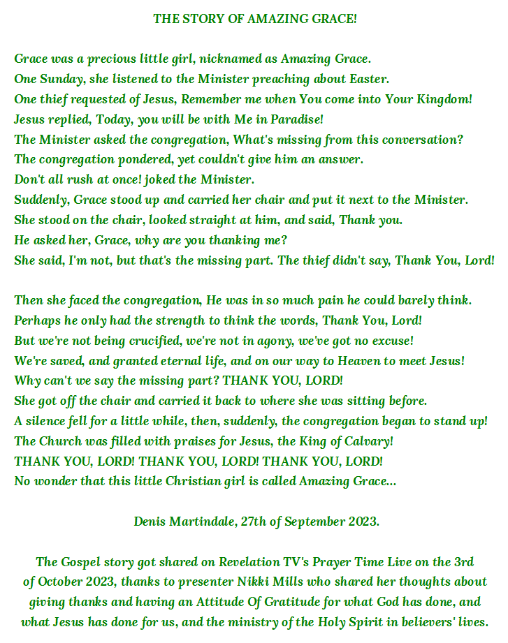 The Story Of Amazing Grace!