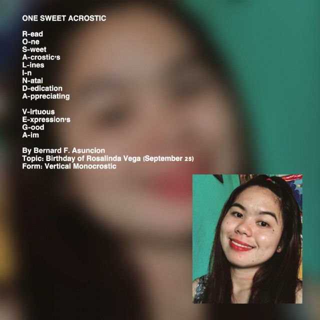 One Sweet Acrostic