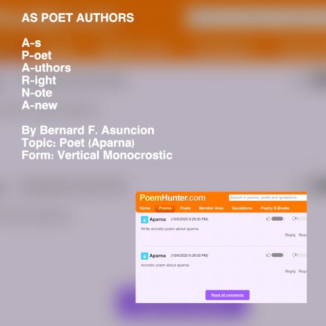 As Poet Authors