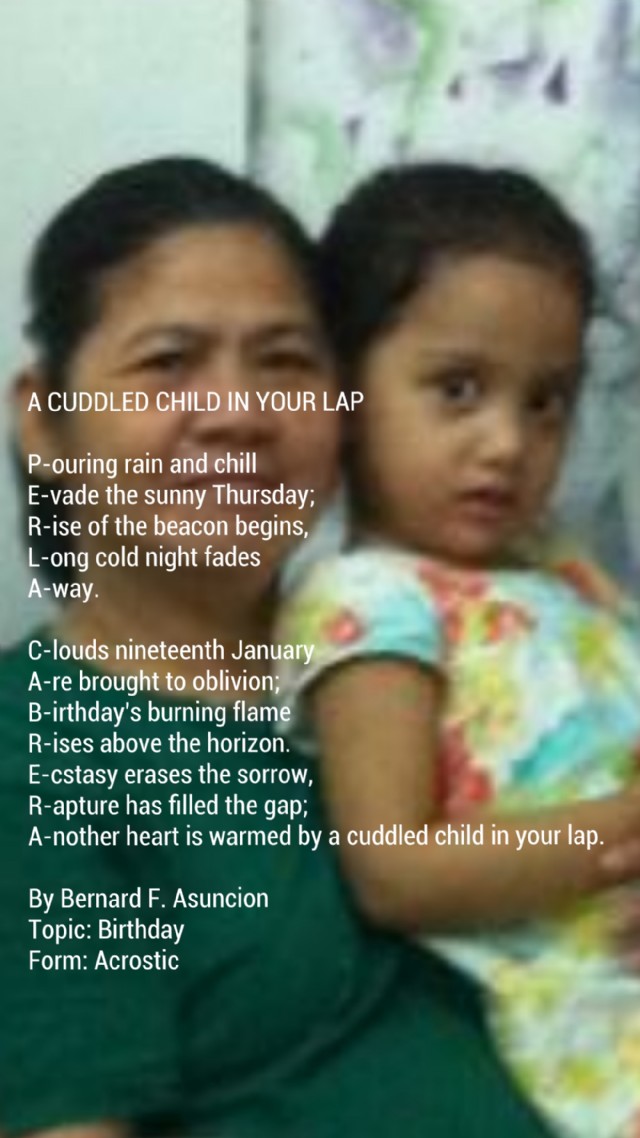 A Cuddled Child In Your Lap