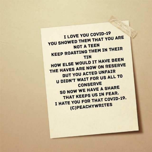I Love You Covid-19