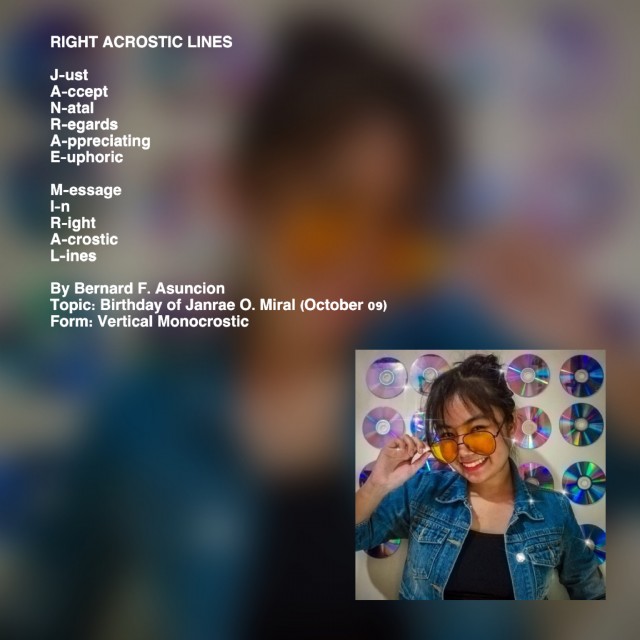 Right Acrostic Lines