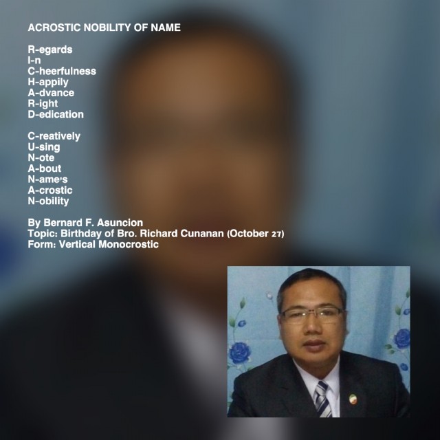 Acrostic Nobility Of Name