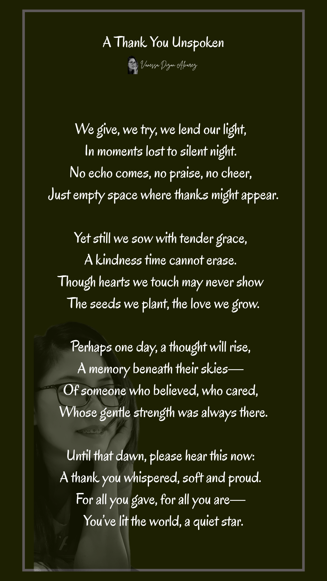 A Thank You Unspoken