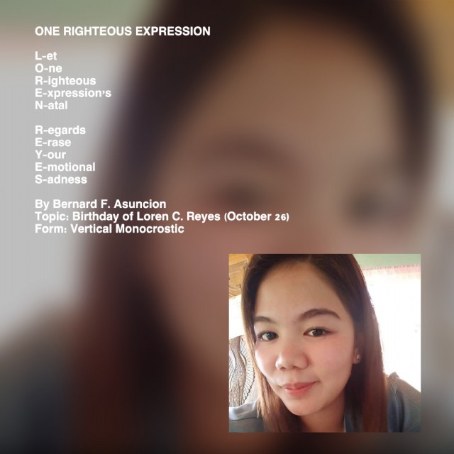 One Righteous Expression
