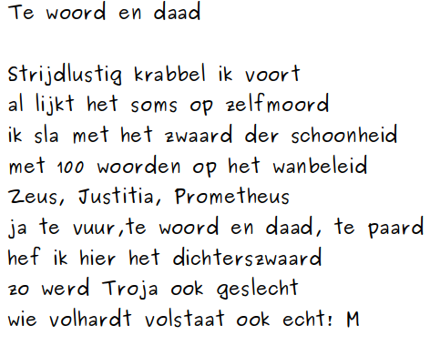 Te Woord En Daad