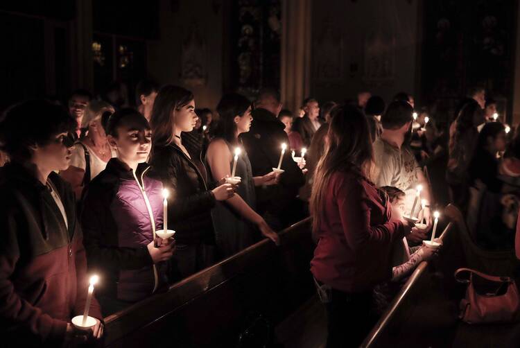 Easter Vigil: (Haiku)