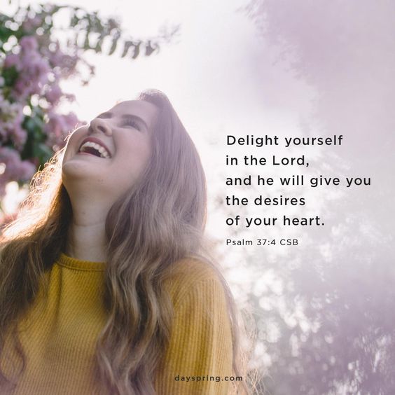 Find Your Delight In God.