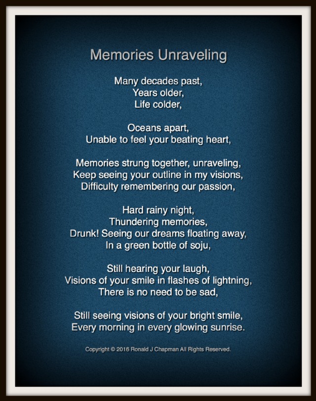 Memories Unraveling