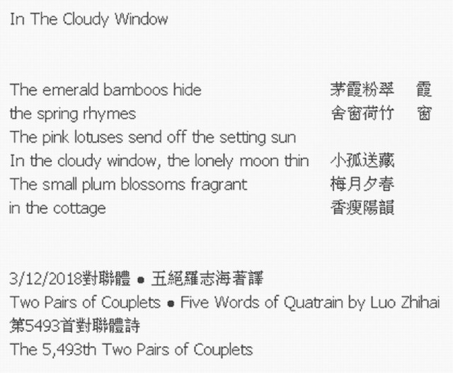 In The Cloudy Window