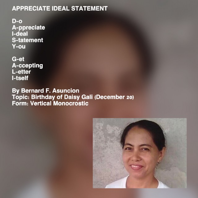 Appreciate Ideal Statement