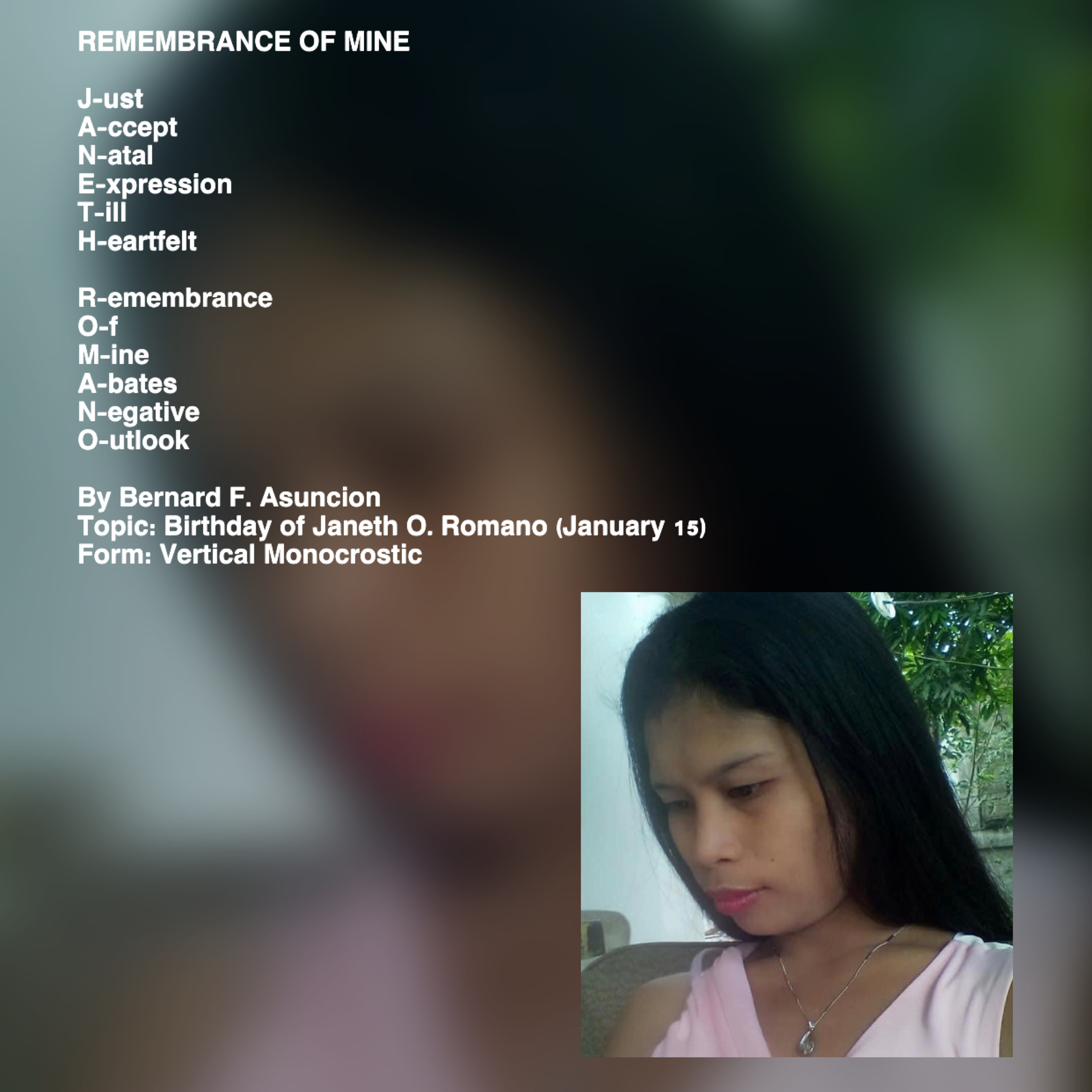 Remembrance Of Mine