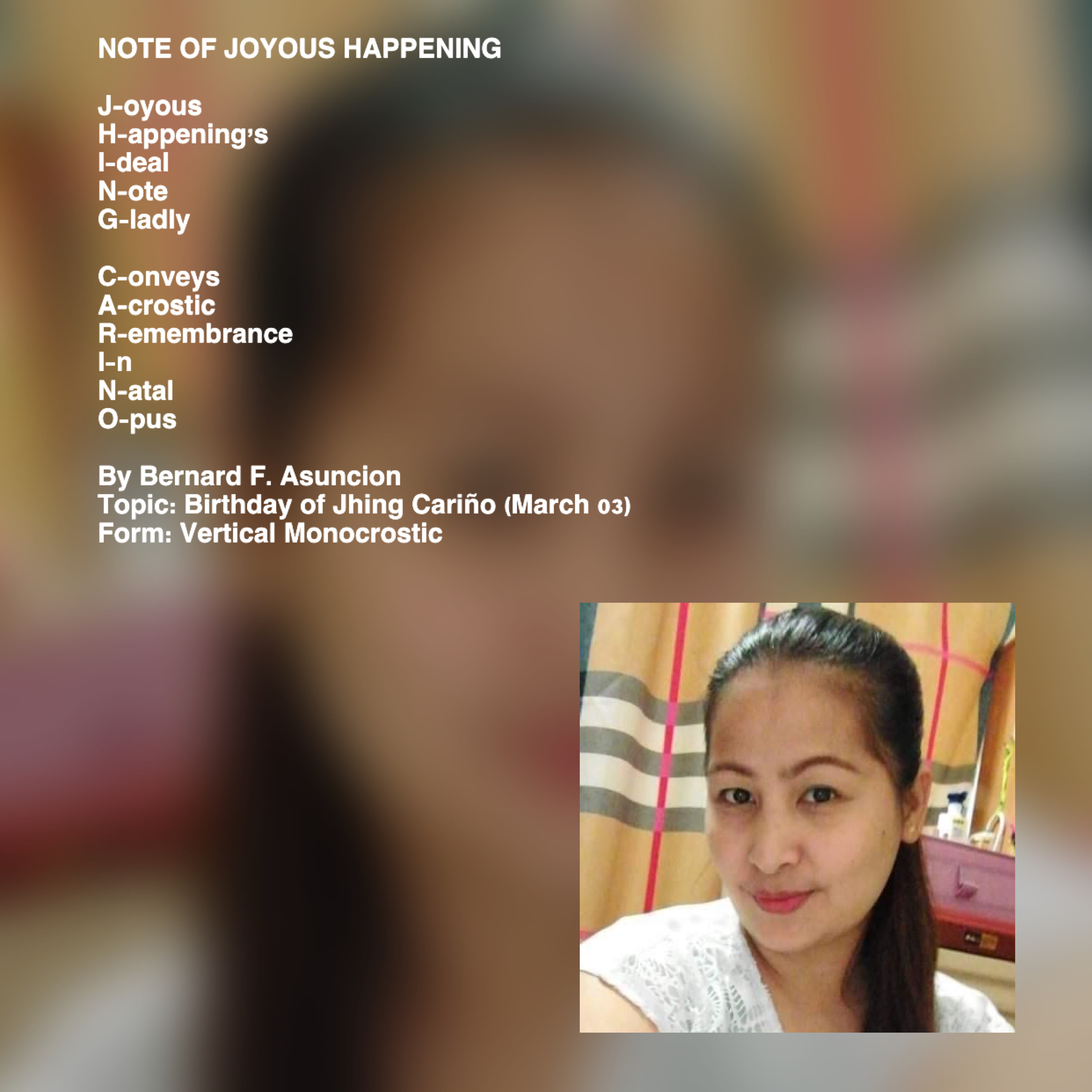 Note Of Joyous Happening