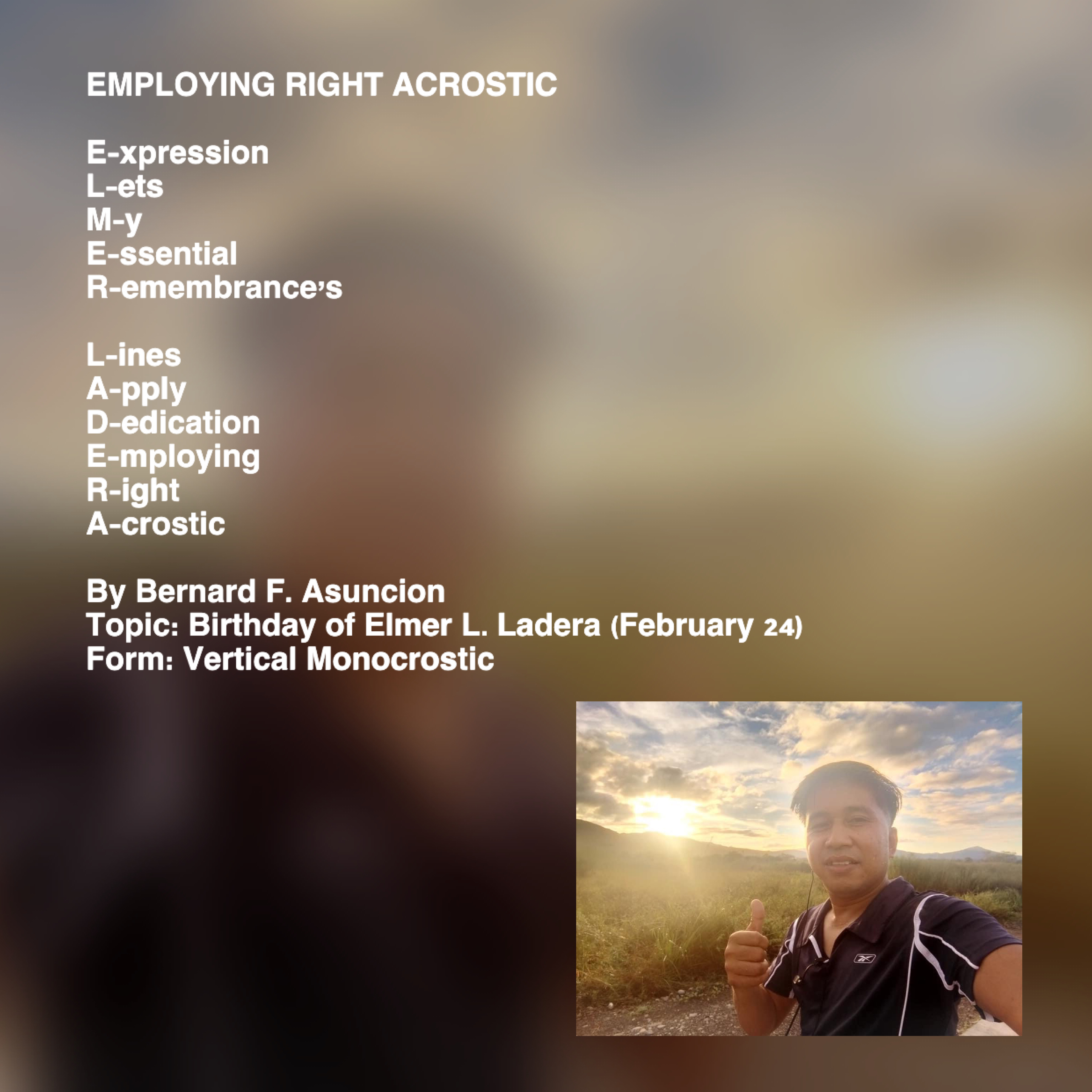 Employing Right Acrostic