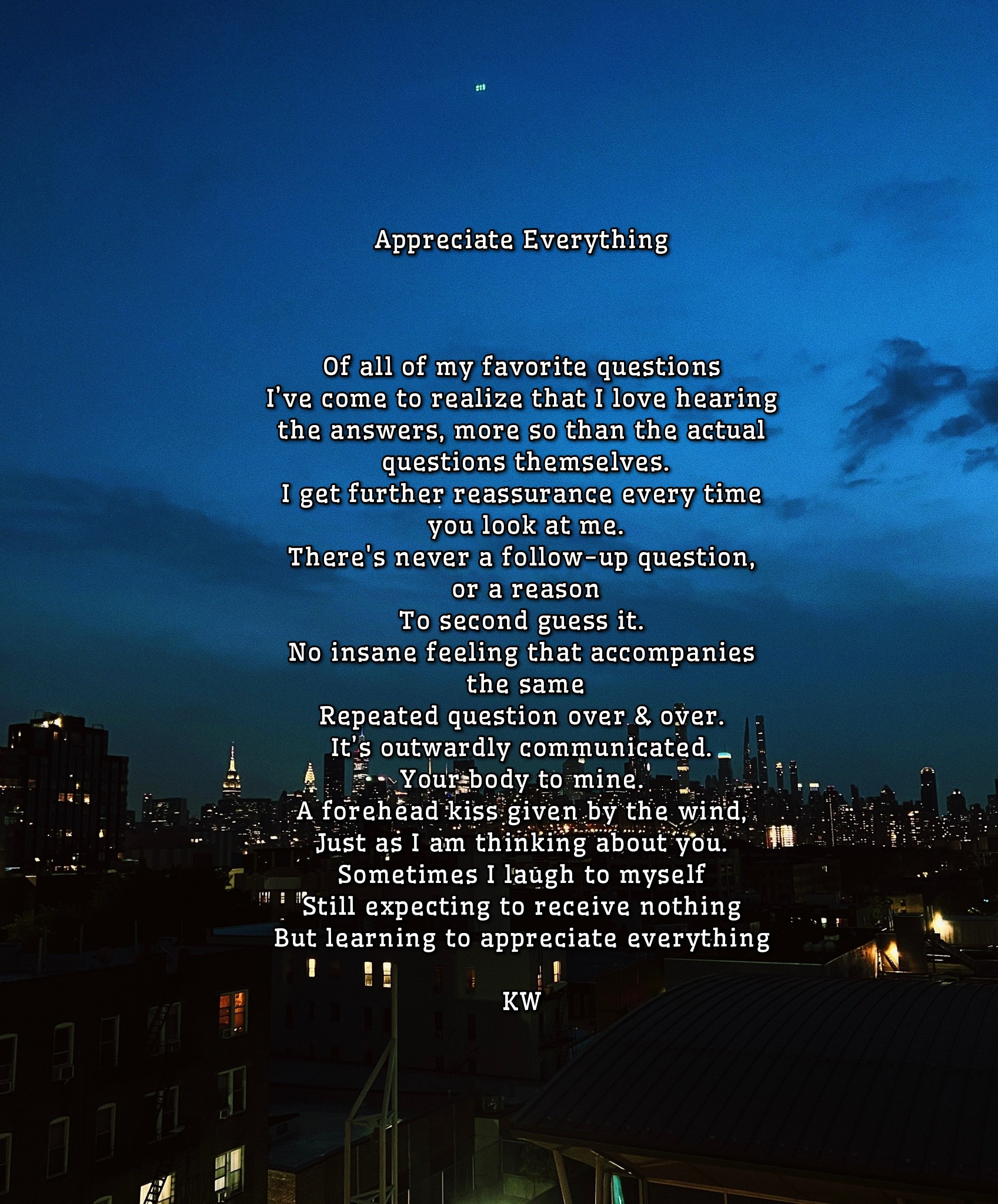 Appreciate Everything
