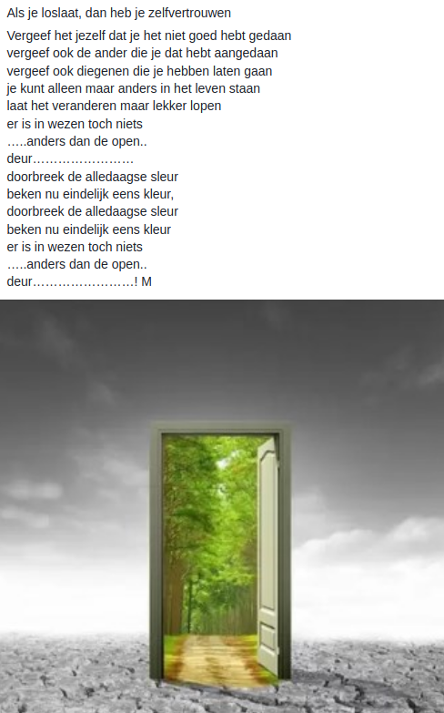 Als Je Loslaat, Dan Heb Je Zelfvertrouwen