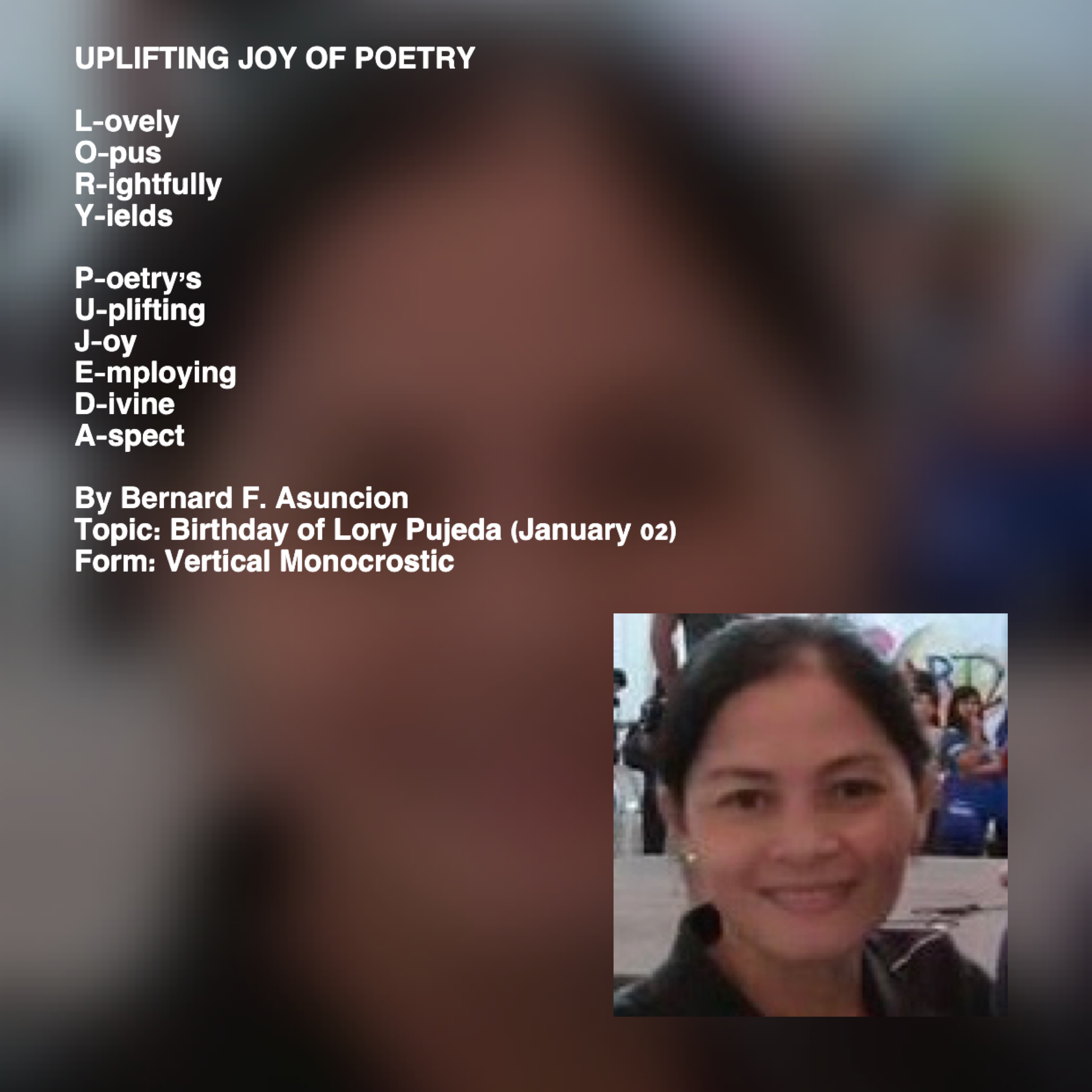 Uplifting Joy Of Poetry