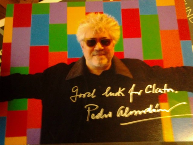 Autograph Muse Acrostic Name Pedro Almodovar