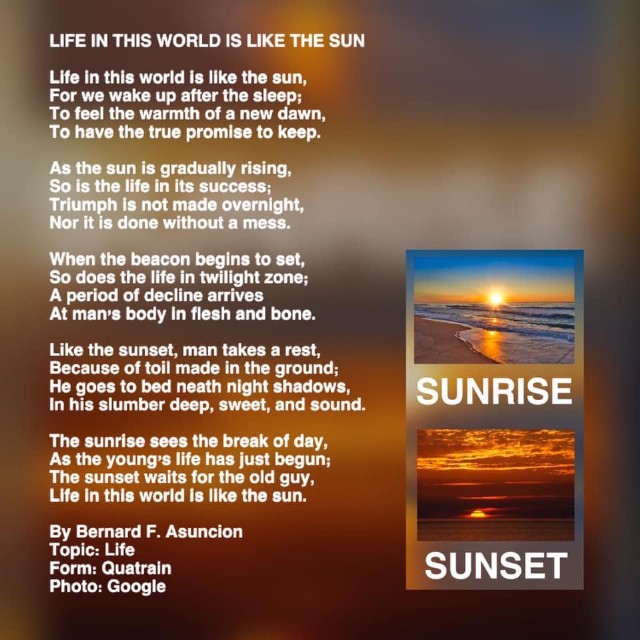Life In This World Is Like The Sun