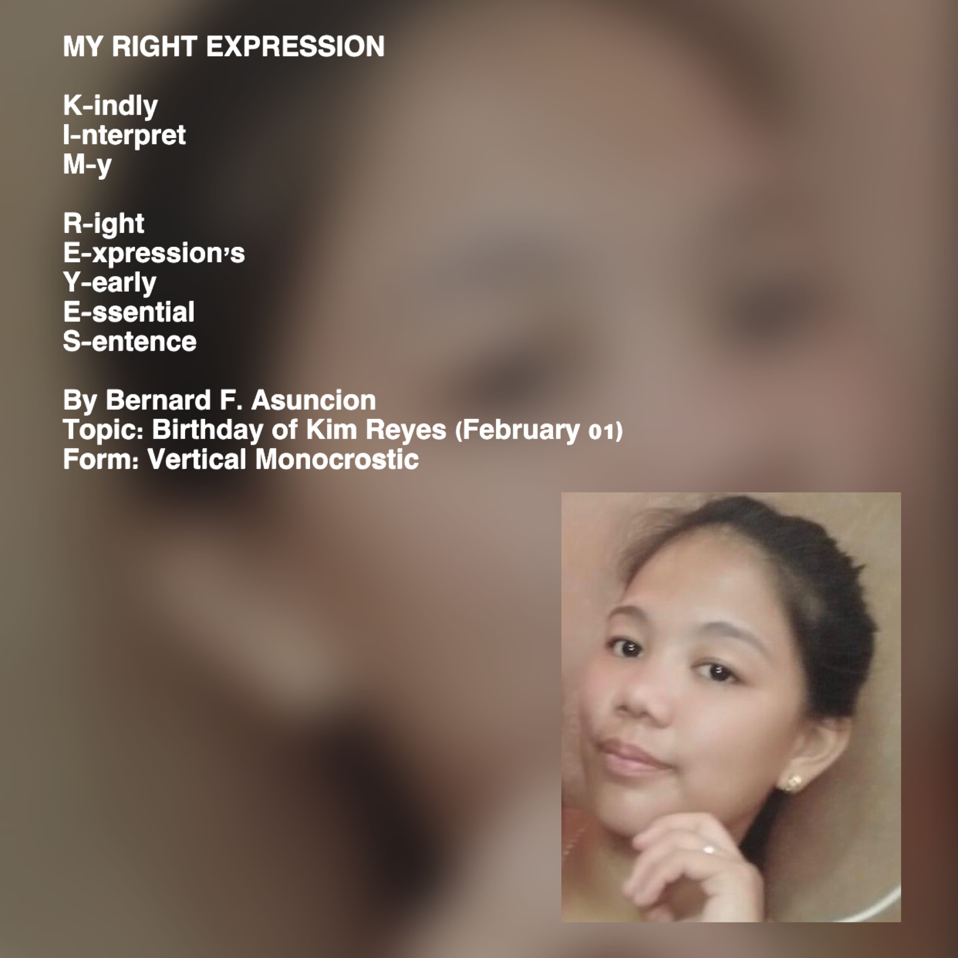My Right Expression