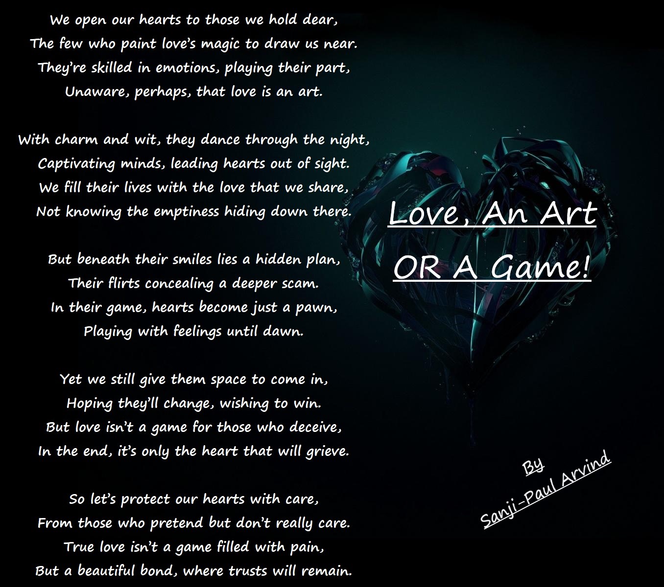 Love, An Art Or A Game